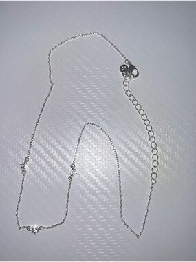 LC Lauren Conrad Silver Layered Delicate Chain Necklace